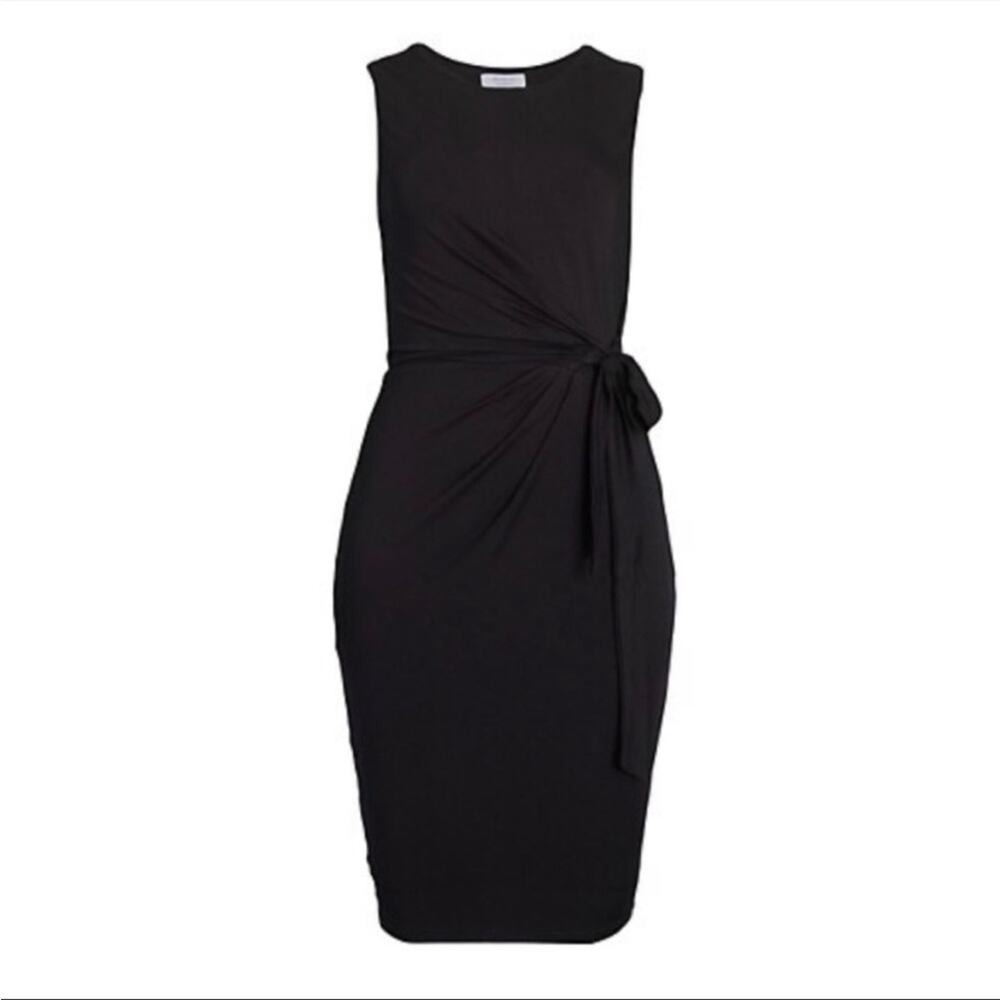 Bailey 44 NWT black sleeveless dress side tie cozy